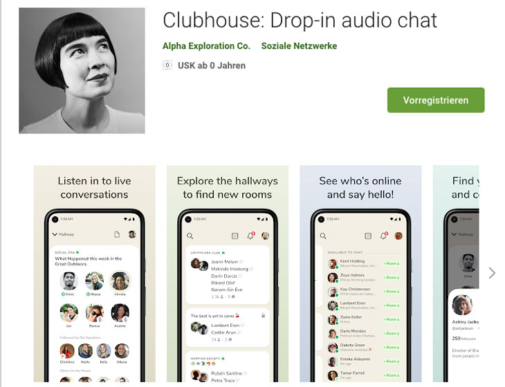 Clubhouse bald auch für deutsche Android Nutzer - Vorregistrierung ab sofort möglich